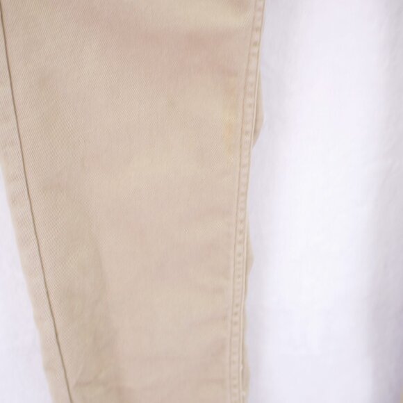 DAMAGED Levi's 511 Slim Tan Denim Jeans -16R- 28‎ / 28.5 Boys Cotton Polyester - Picture 2 of 10